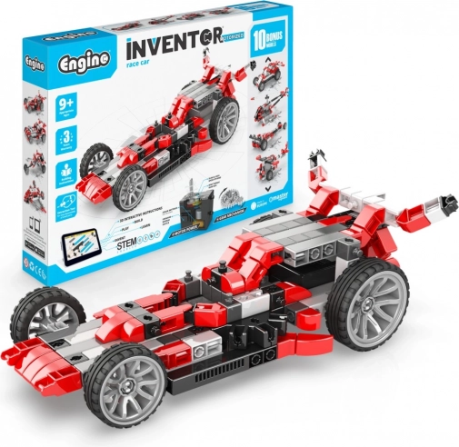 Engino Inventor samochód wyścigowy z silnikiem – 10 modeli