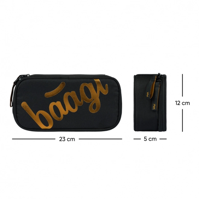 BAAGL ZESTAW 3 Core Metallic Bronze: plecak, piórnik, worek