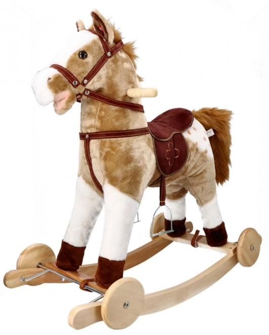 Koń na biegunach Mustang z kołami