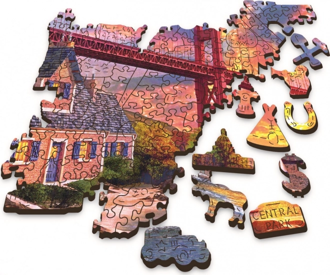 Puzzle zachód słońca nad Golden Gate 1000 kawałków