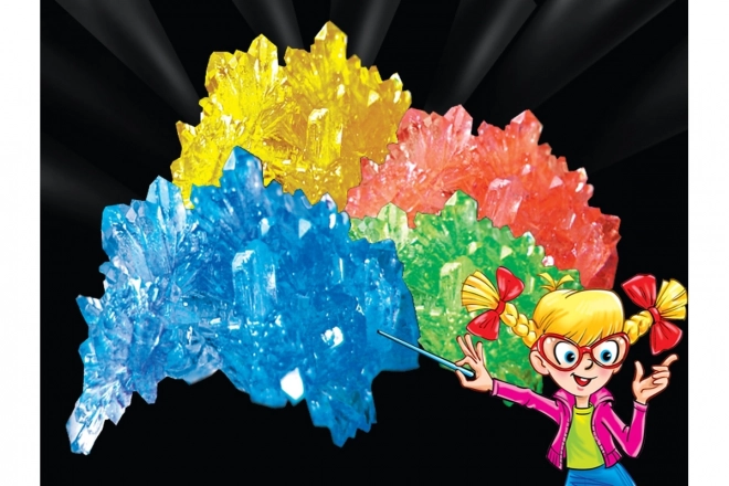 Mini zestaw chemiczny rosnące kryształy - niebieskie