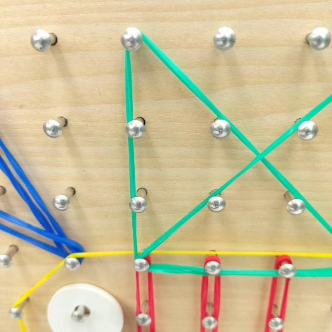 Drewniana tabliczka do kreatywnej twórczości - Geoboard B. Toys