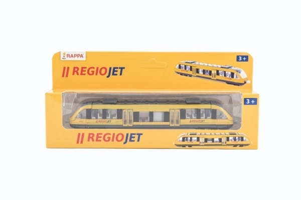 Metalowy pociąg regionalny RegioJet 17 cm