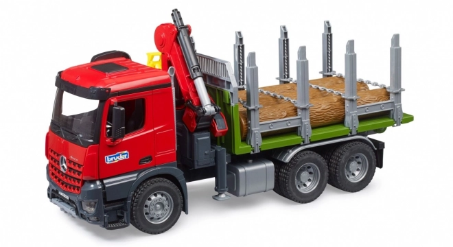 Bruder transporter drewna z żurawiem hydraulicznym