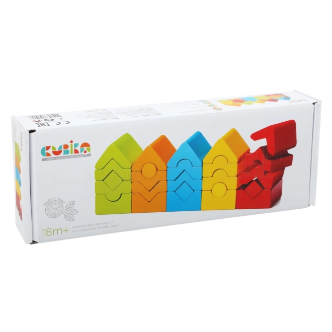 CUBIKA 15016 Zestaw 5 wież LD-13 - drewniane puzzle 25 elementów