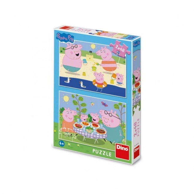 Peppa Pig: Na wakacjach puzzle
