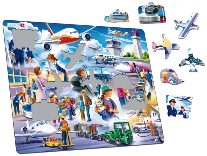 Puzzle Lotnisko LARSEN 42 elementy