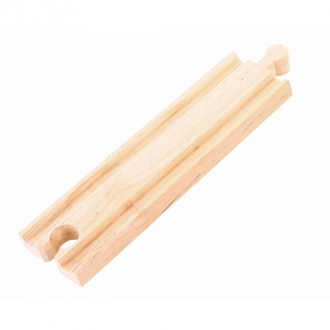 Średnie drewniane proste tory Bigjigs Rail 16 cm