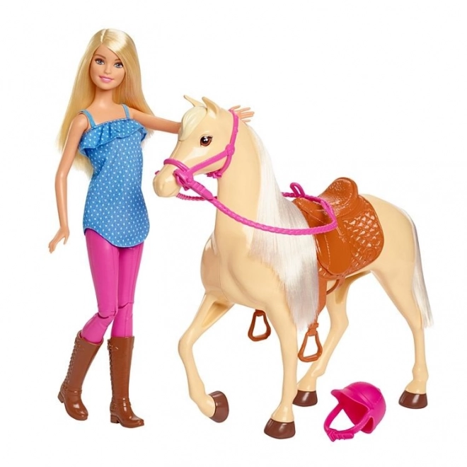 Barbie zestaw jeździecki z koniem