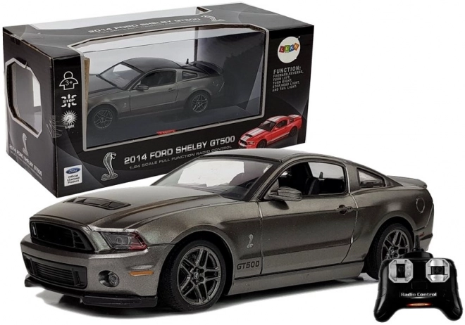 Ford Shelby GT500 zdalnie sterowane auto srebrne 7,5 km/h 2,4 G