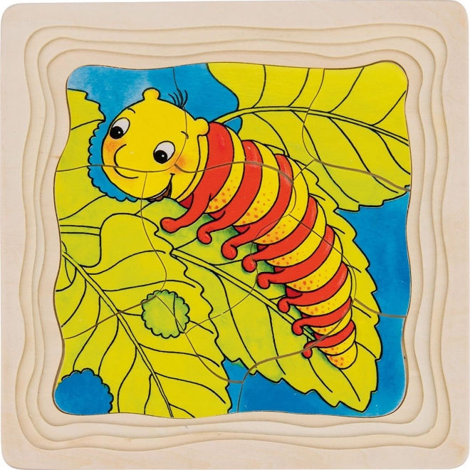 Puzzle warstwowe Gąsienica