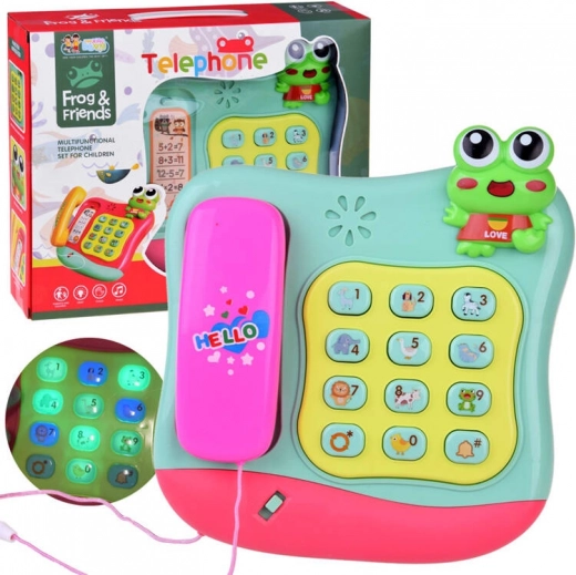 Kolorowy muzyczny telefon dla dzieci