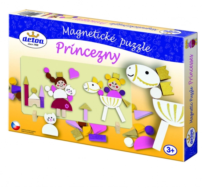 Magnetyczne puzzle Księżniczki w pudełku 33x23x3,5cm