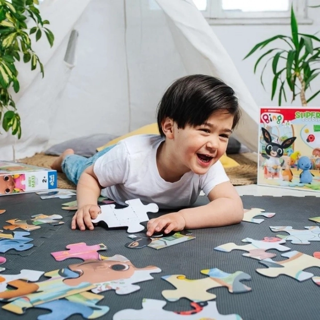 Duże puzzle Wesoły dzień z Bingiem