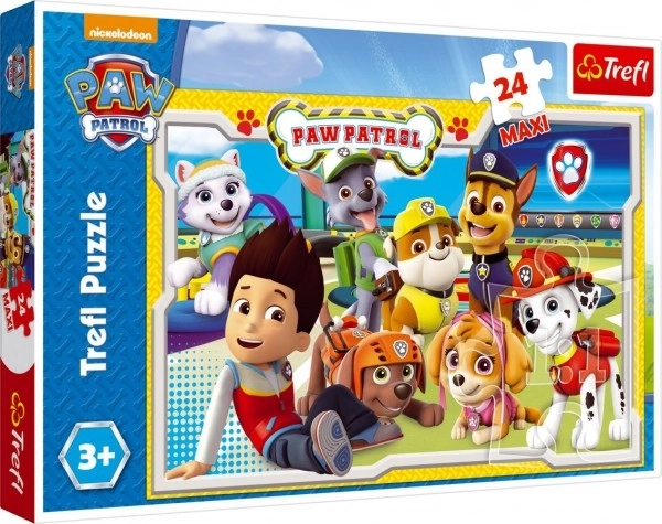 Puzzle Psi Patrol MAXI 24szt. 60x40cm w pudełku 39x26x4cm