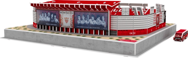 Szczegółowa replika stadionu