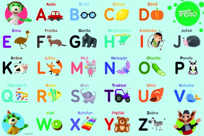 Puzzle edukacyjne 30 - Trefliki poznają alfabet