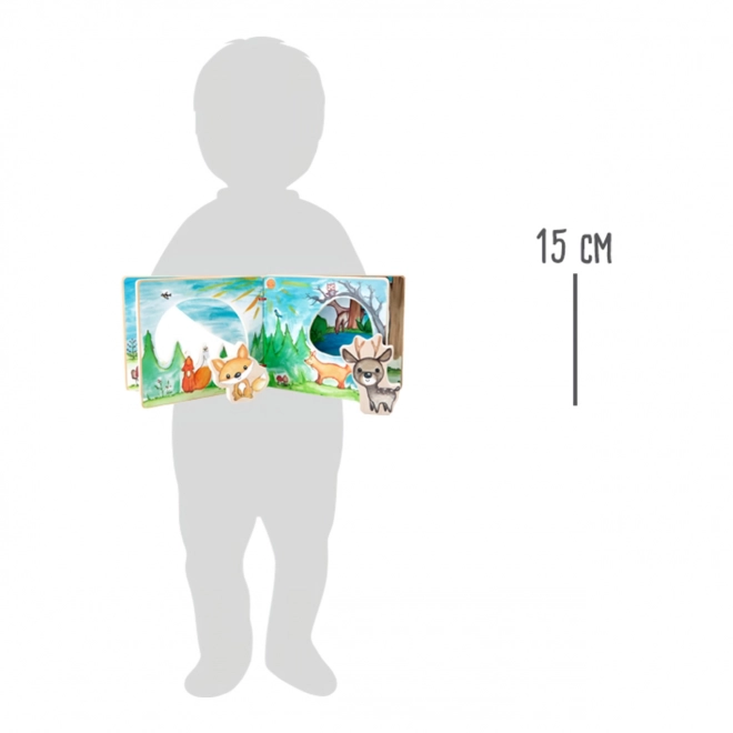 Interaktywna drewniana książeczka obrazkowa Small Foot