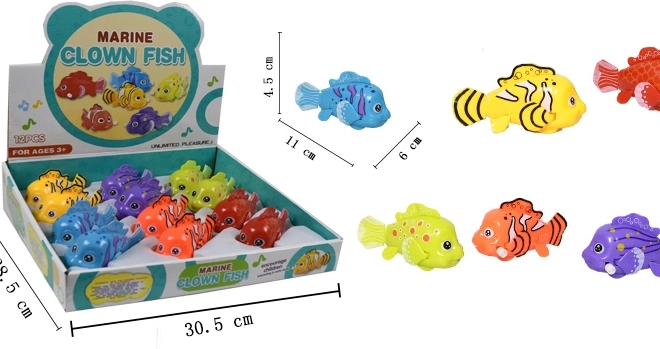 Nakręcana rybka do wody 11 cm