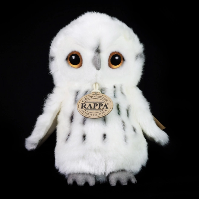 Rappa Pluszowa sowa biała 18 cm EKO-PRZYJAZNA