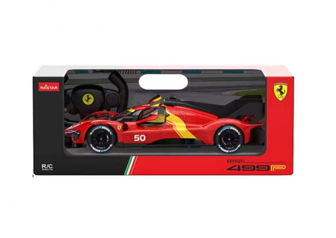 R/C 1:24 Sportowy samochód sterowany Ferrari 499P Czerwony