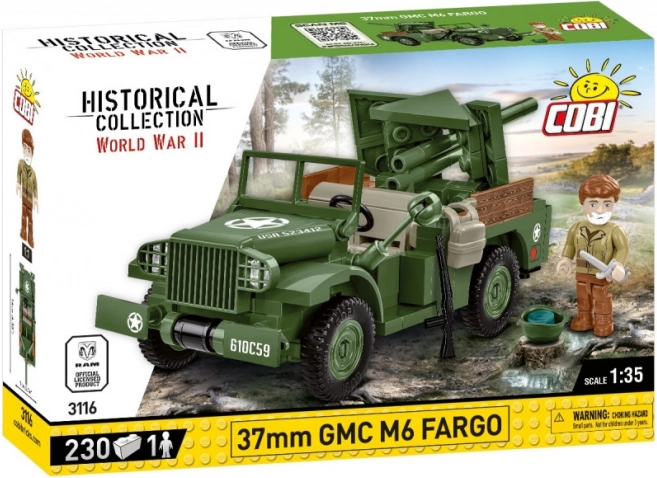 Model klockowy 37 mm GMC M6 Fargo