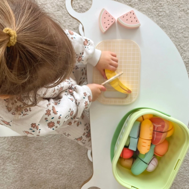 Drewniany zestaw do krojenia żywności Tooky Toy