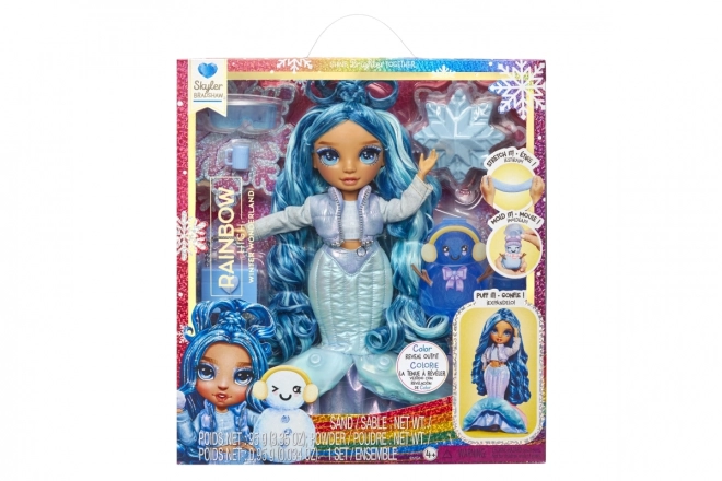 Rainbow High Zimowa modowa lalka - Skyler (Niebieska)