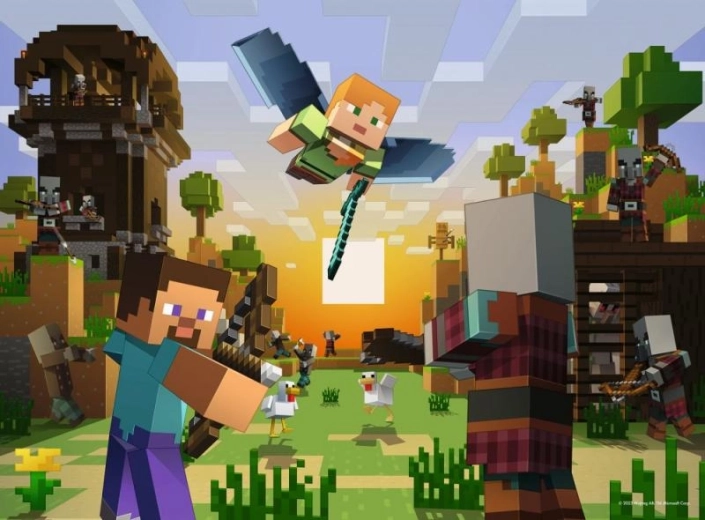 Puzzle RAVENSBURGER Minecraft 150 elementów