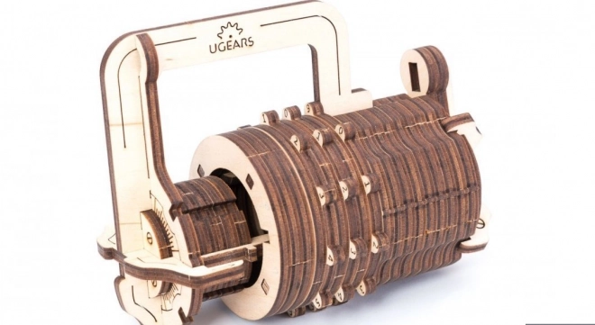 Ugears 3D puzzle - Zamek szyfrowy 34 elementów