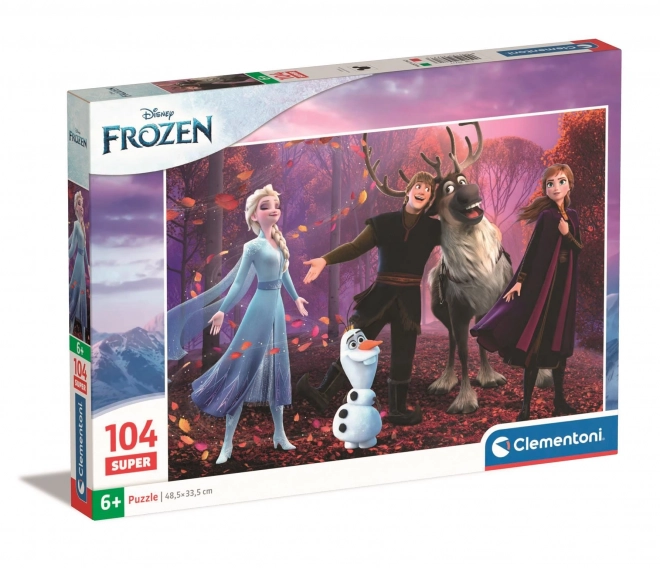 CLEMENTONI Puzzle Kraina Lodu 104 elementy