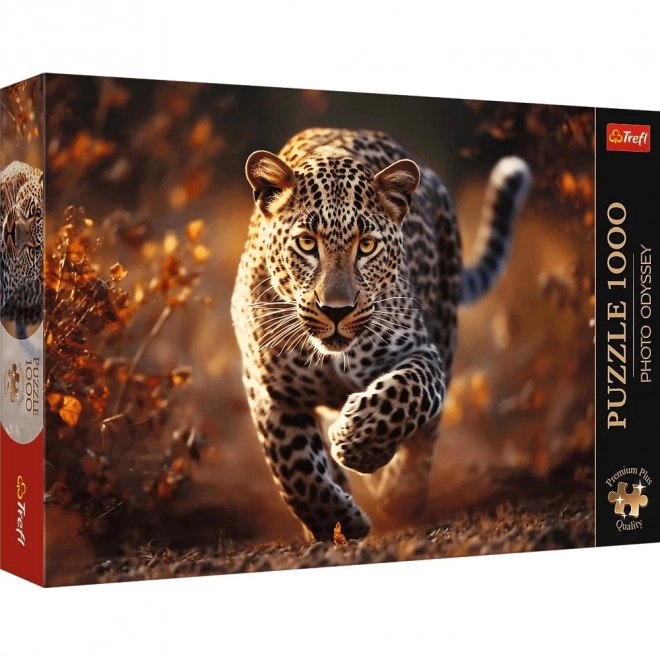 TREFL Puzzle Premium Plus Photo Odyssey: Dziki lampart 1000 elementów