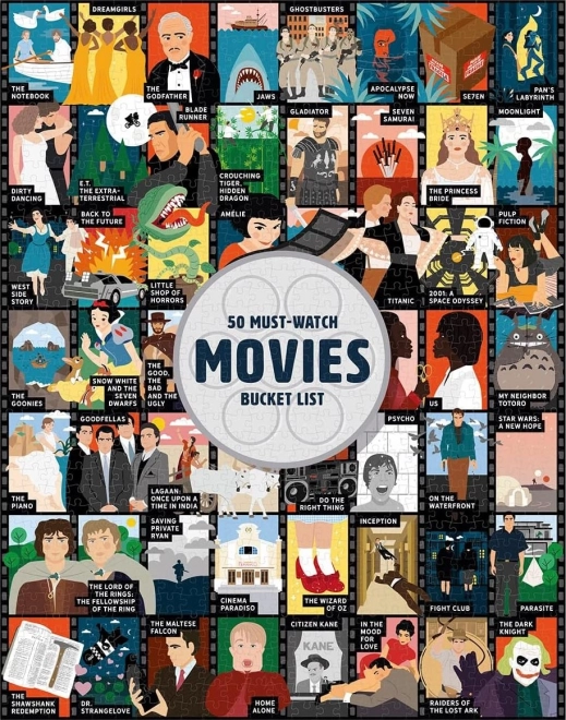 puzzle bucket list: 50 filmów, które musisz zobaczyć – 1000 elementów