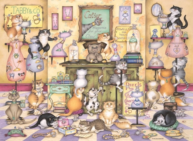 Puzzle Figle Kotów Rozbrykanych
