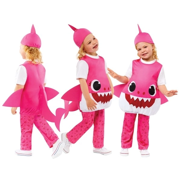 Kostium Baby Shark różowy dla dzieci 3-4 lat