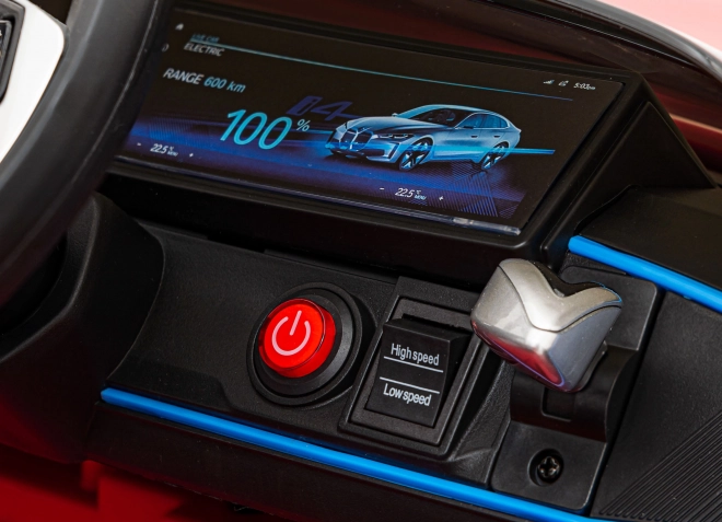 Samochód dziecięcy na baterię BMW i4 – Czerwony