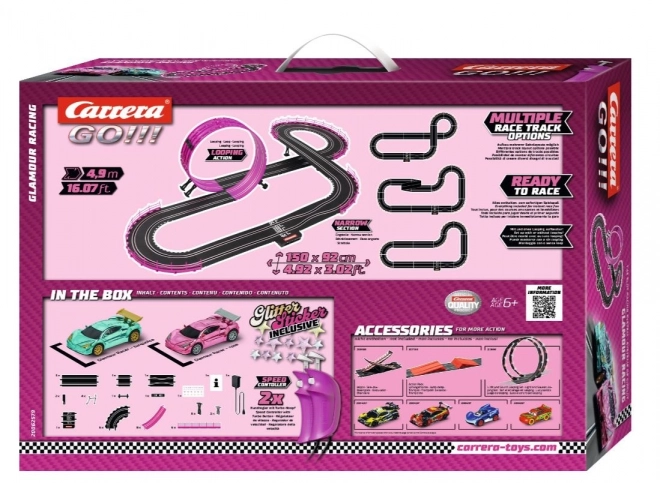 Tor Carrera GO!!! Glamour Racing z autkami Girls Power 4,9m