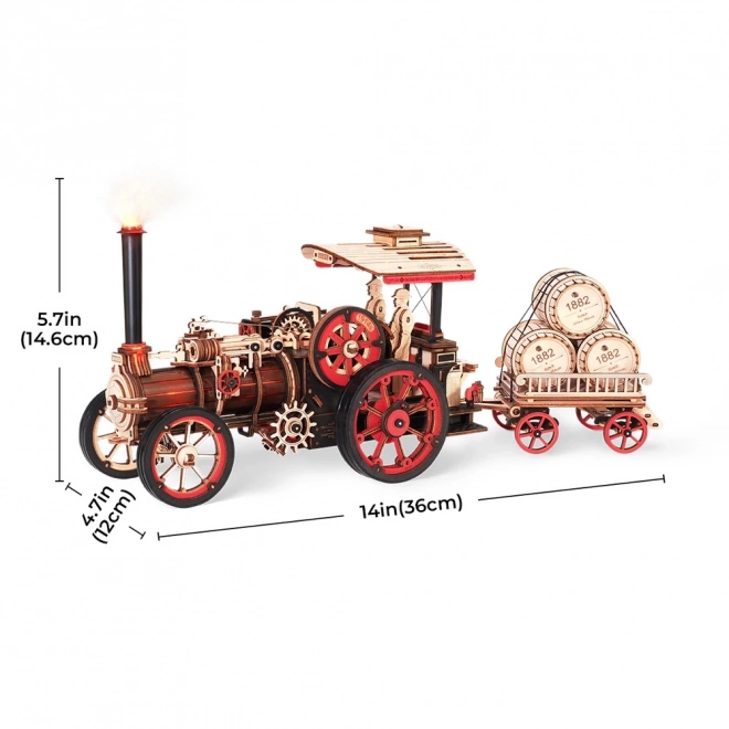 RoboTime 3D mechaniczna układanka Maszyna parowa