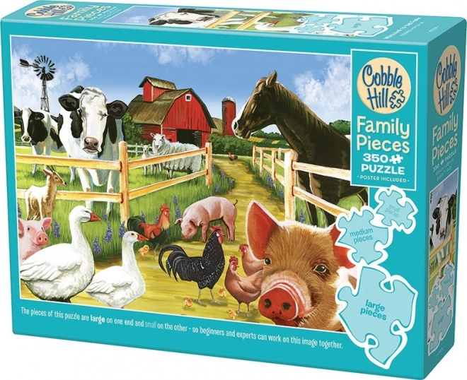 Rodzinne puzzle Witamy na farmie 350 elementów