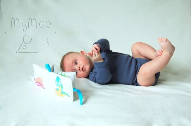 MyMoo Mini miękka książeczka - Podróż do prehistorii