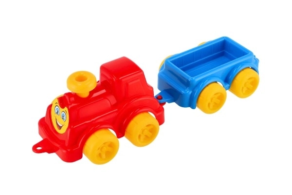 Lokomotywa/Pociąg z wagonem 41cm plastik w siatce 21x13x22cm 12m+