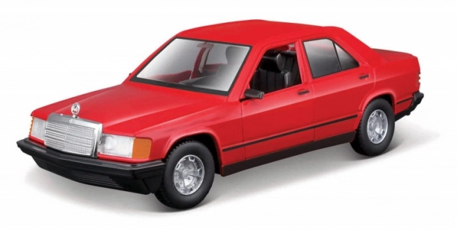 Metalowy model Mercedes Benz 190E 1987 1/24 czerwony