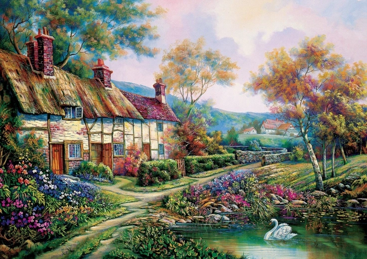 Puzzle Wiosenny ogród 1500 elementów ART PUZZLE