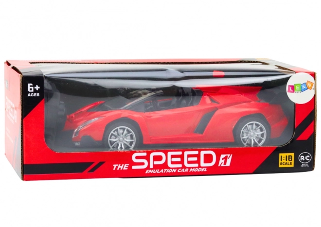 Czerwony sportowy samochód RC 1:18