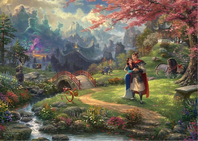 Puzzle SCHMIDT Mulan – Kwiaty miłości, 1000 elementów