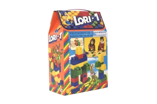 Klocki LORI 1 plastikowe 50 sztuk w pudełku 19x28x10 cm