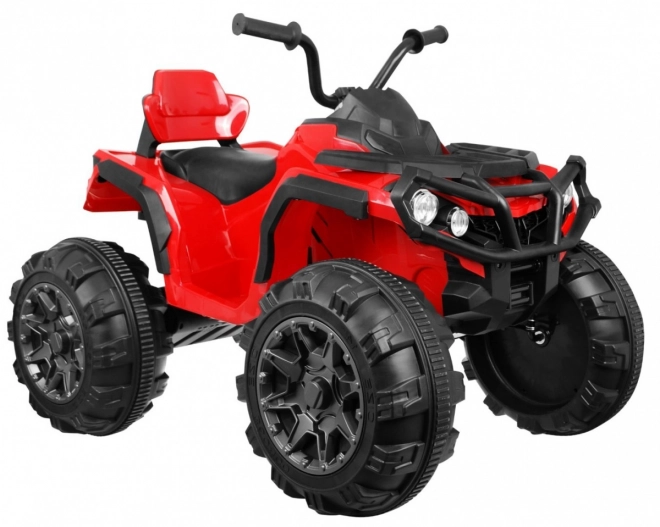 Czterokołowiec ATV 2,4GHz na baterie dla dzieci Czerwony + Zdalne sterowanie + Koła EVA + Radio MP3 + Powolny start