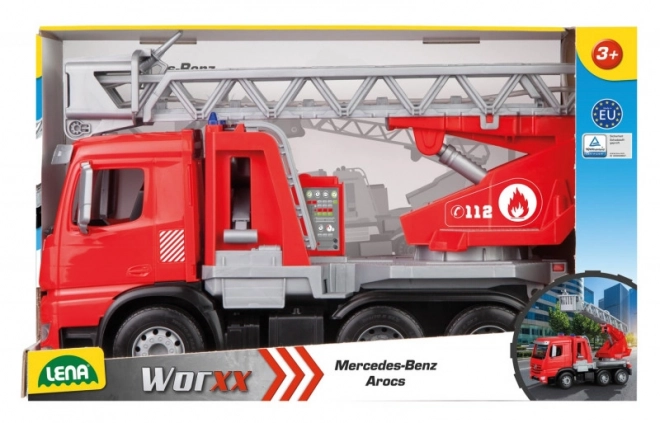Wóz strażacki Mercedes Arocs z drabiną