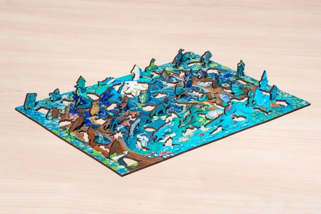 Drewniane puzzle magiczny las 500 elementów