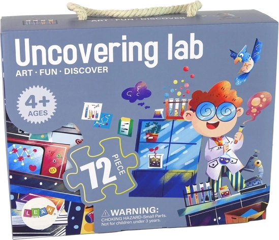 Dziecięce edukacyjne puzzle Laboratorium 72 elementy